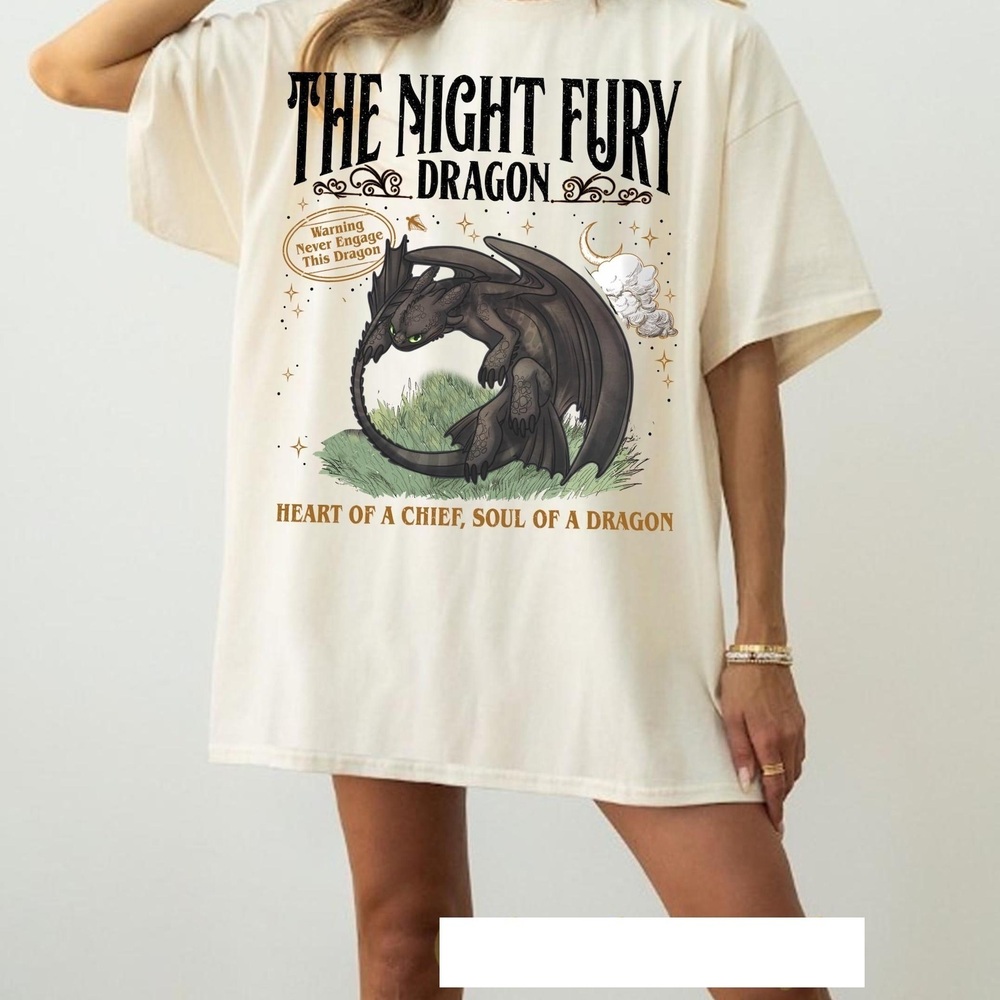 The Night Fury Dragon Shirt, HTTYD Shirt, Dragon Trainer T Shirt
